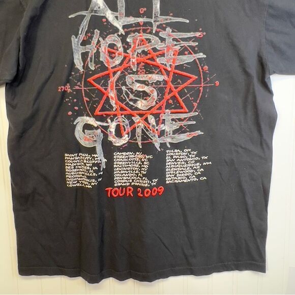 2009 Vtg Slipknot All hope is gone Band Concert Shirt L - Picture 15 of 16